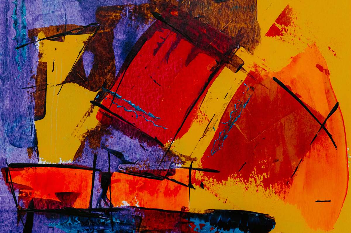 art multicolored abstract painting painting